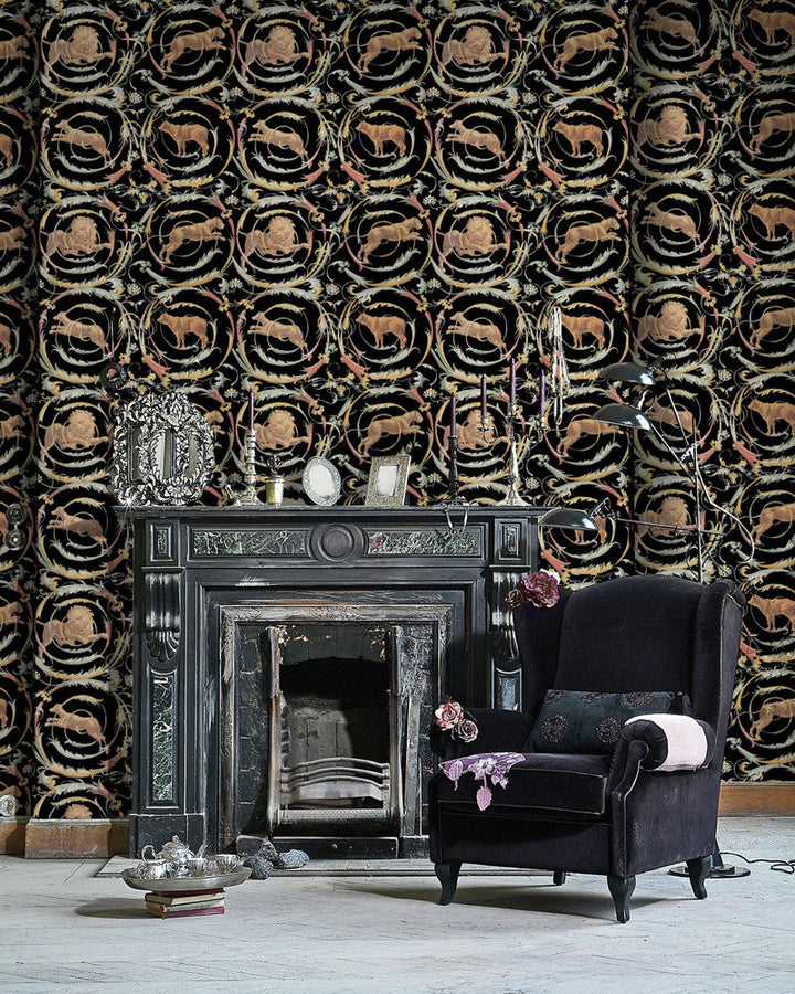 Fresce Anthracite by Mind the Gap Designer Wallpaper PREMIUM DESIGNER WALLPAPER COLLECTION Non-woven Made in Europe Paste the wall 3 rolls x 20.5 x 3.25 yards - Swanky Fabrics -