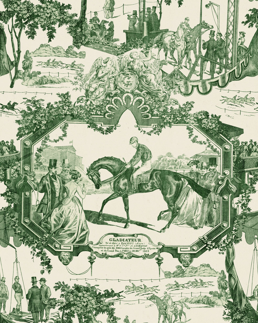 Grand Prix Green wallpaper by Mind the Gap (WP20636), swatch