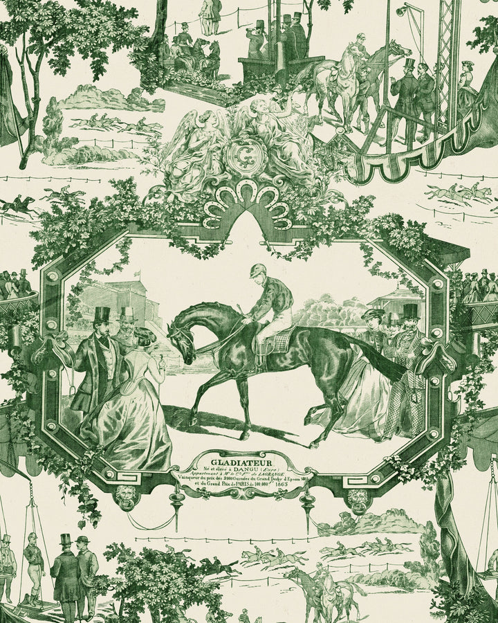 Grand Prix Green wallpaper by Mind the Gap (WP20636), swatch