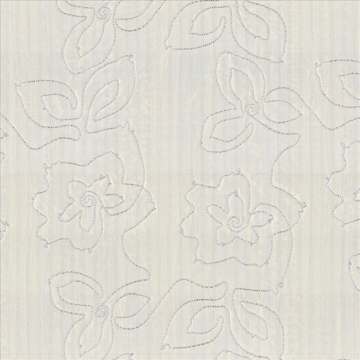 Garden Delight Sterling by Kasmir Designer Fabric 5077 100% Polyester
Embroidery
100% Polyester
 CHINA </p><p>Repeat: Horizontal: 18 4/8 inches and Vertical: 17 inches 91 - Swanky Fabrics -