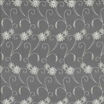 Garden Tour Off White by Kasmir Designer Fabric 5077 100% Polyester Embroidery Contents 100% Polyester CHINA Not Tested H: 6 2/8 inches, V: 23 5/8 inches 58 - 59 - Swanky Fabrics - Kasmir