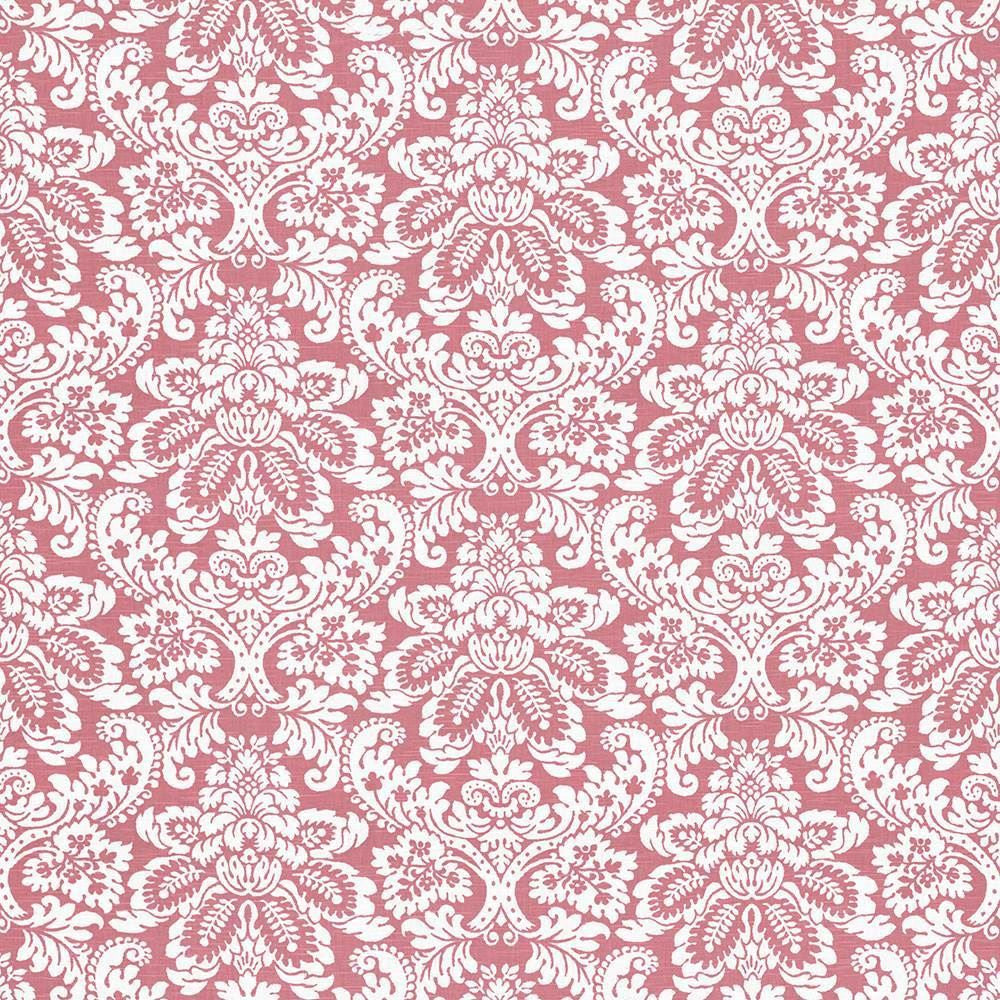 Gavroche Flamingo by Kasmir Designer Fabric 5064 100% Cotton USA 15,000 Wyzenbeek Double Rubs Horizontal: 27 inches and Vertical: 25 2/8 inches 54 - Swanky Fabrics -
