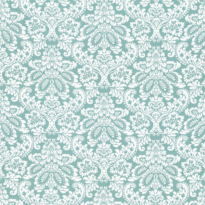 Gavroche Turquoise by Kasmir Designer Fabric 5065 100% Cotton
 USA </p><p>Repeat: Horizontal: 27 inches and Vertical: 25 2/8 inches 54 - Swanky Fabrics -