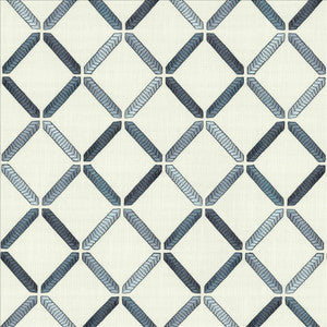 Kasmir Fabric Geo Ribbon Marine