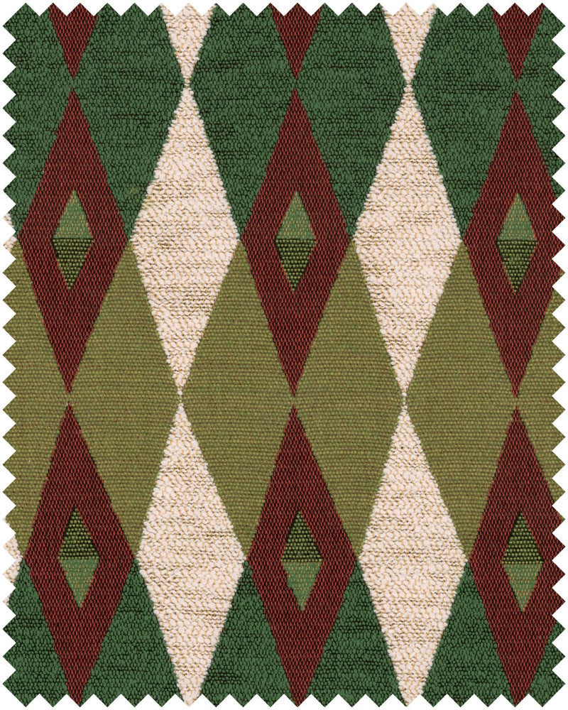 Mind The Gap Fabric GIARDINO Woven Fabric (FB00144) | FB00144 | LA DOLCE VITA | Green, Red | Fabric Carolina | https://www.fabriccarolina.com/