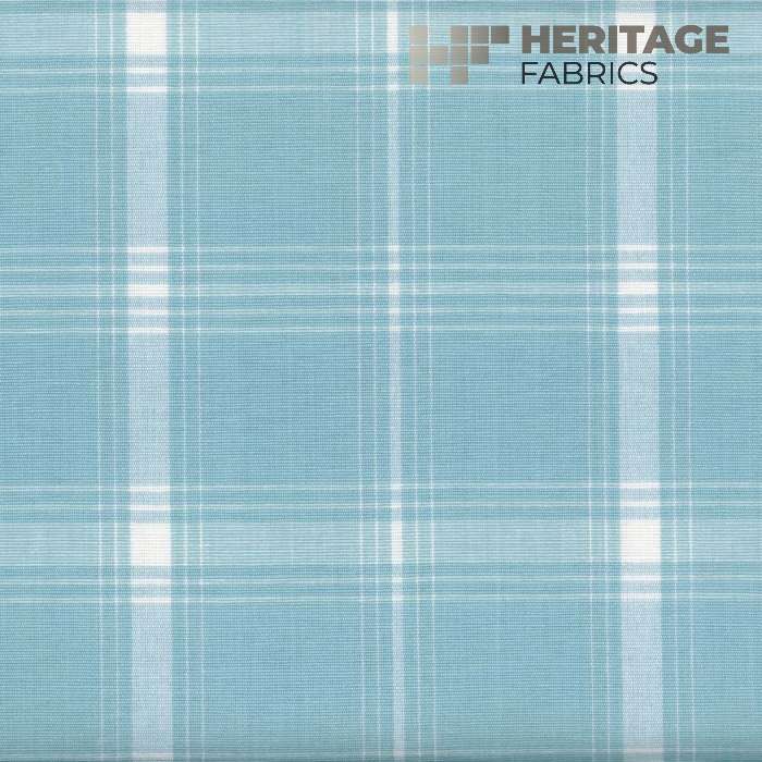 Gillette Aqua by Heritage Fabric - 100% Cotton India 9,000 Horizontal: 5.5" and Vertical: 5.5" 54" - Fabric Carolina -