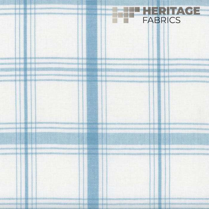 Gillette Cornflower by Heritage Designer Fabric - 100% Cotton India 9,000 Horizontal: 5.5" and Vertical: 5.5" 54" - Swanky Fabrics -