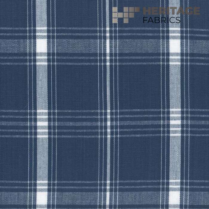 Gillette Indigo by Heritage Fabric - 100% Cotton India 9,000 Horizontal: 5.5" and Vertical: 5.5" 54" - Fabric Carolina -