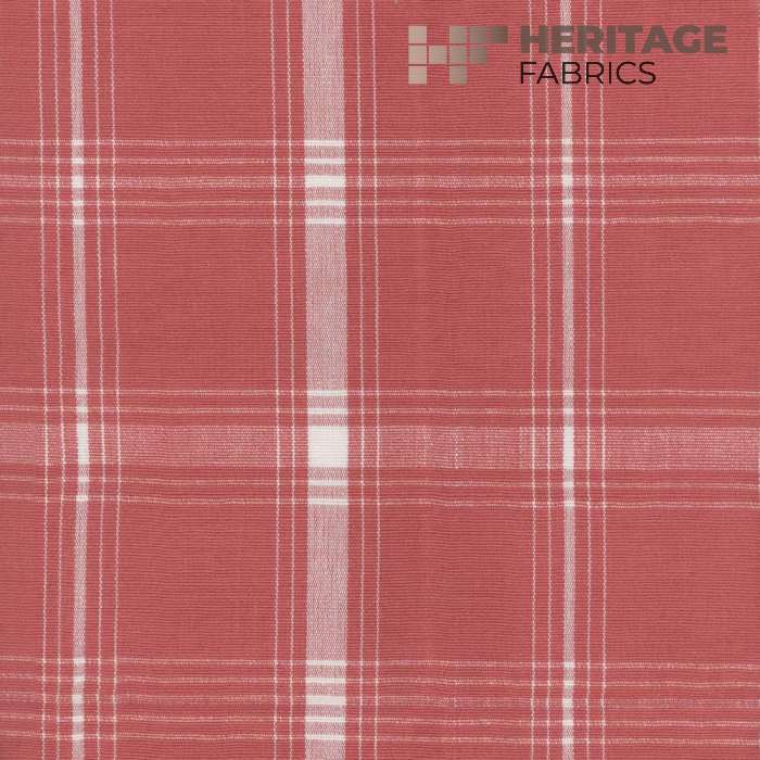 Gillette Tuscan Red by Heritage Fabric - 100% Cotton India 9,000 Horizontal: 5.5" and Vertical: 5.5" 54" - Fabric Carolina -