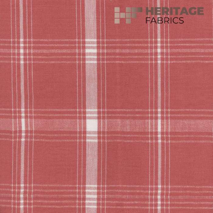 Gillette Tuscan Red by Heritage Designer Fabric - 100% Cotton India 9,000 Horizontal: 5.5" and Vertical: 5.5" 54" - Swanky Fabrics -