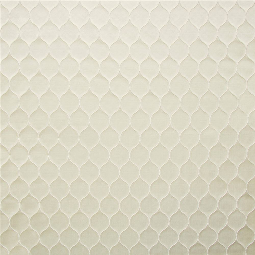 Glensheen White by Kasmir Designer Fabric 5147 100% Polyester
 INDIA Not Tested </p><p>Repeat: Horizontal: 1 1/8 inches and Vertical: 2 inches 54 - Swanky Fabrics -