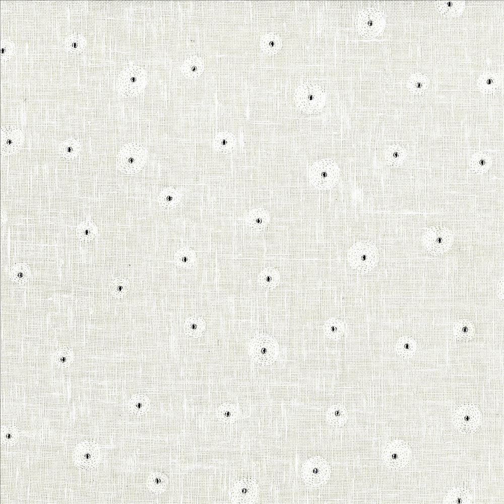 Glitz Eggshell  by Kasmir Designer Fabric 1443 100% Linen
Embroidery
100% Viscose
 CHINA Not Tested Horizontal: 10 6/8 inches and Vertical: 11 6/8 inches 57  - Swanky Fabrics -