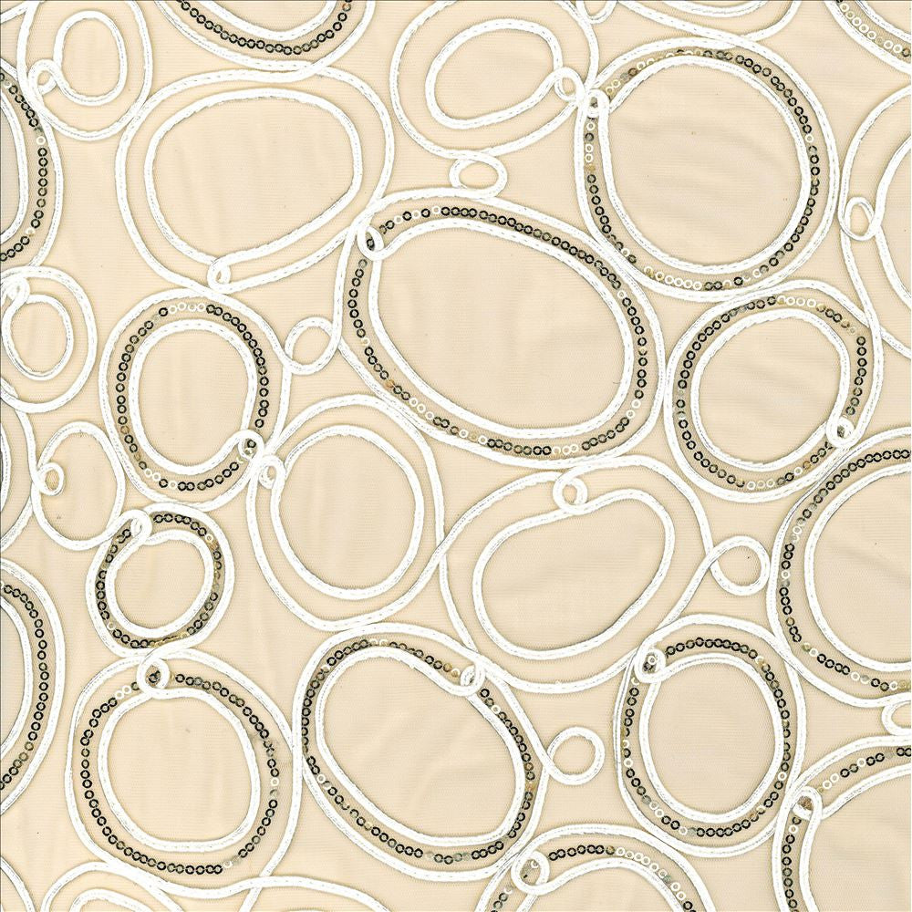 Glitz N Glam Champagne  by Kasmir Designer Fabric 5077 100% Polyester
Embroidery
100% Polyester
 CHINA Not Tested Horizontal: 17 inches and Vertical: 15 inches 53  - Swanky Fabrics -
