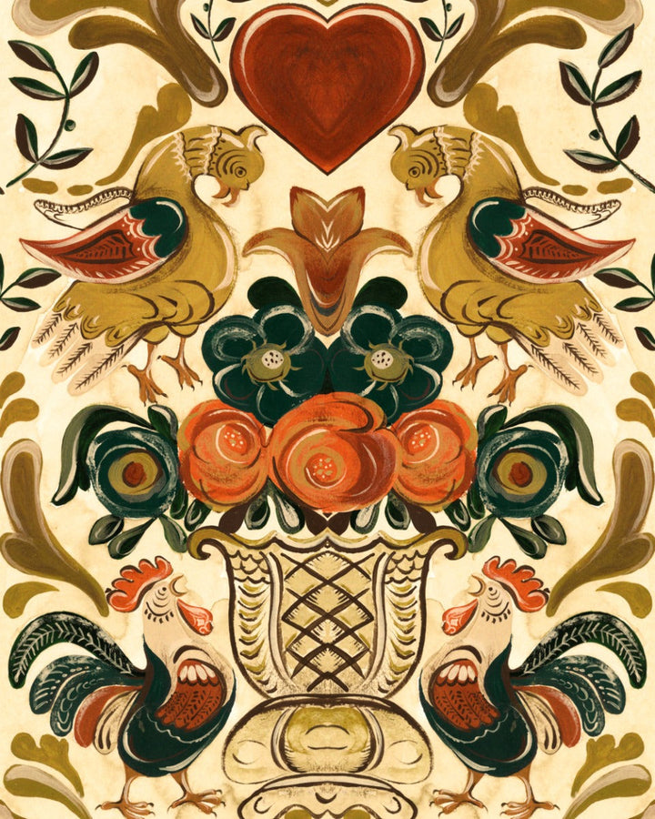 Goldene Henne wallpaper by Mind the Gap (WP20686), swatch