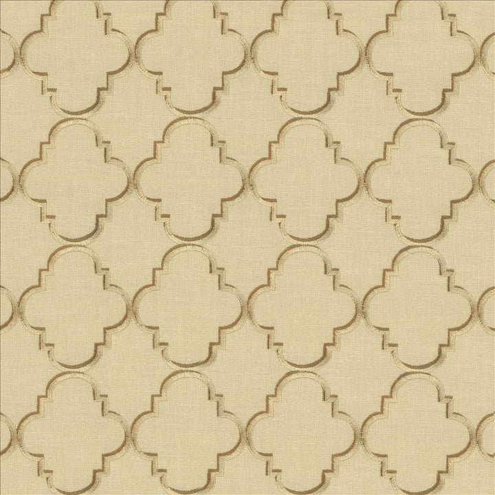 Goodean Papyrus by Kasmir Designer Fabric 1437 100% Polyester Embroidery 100% Rayon INDIA 30,000 Wyzenbeek Double Rubs Horizontal: 4 inches and Vertical: 4 4/8 inches 52 - 55 - Swanky Fabrics -