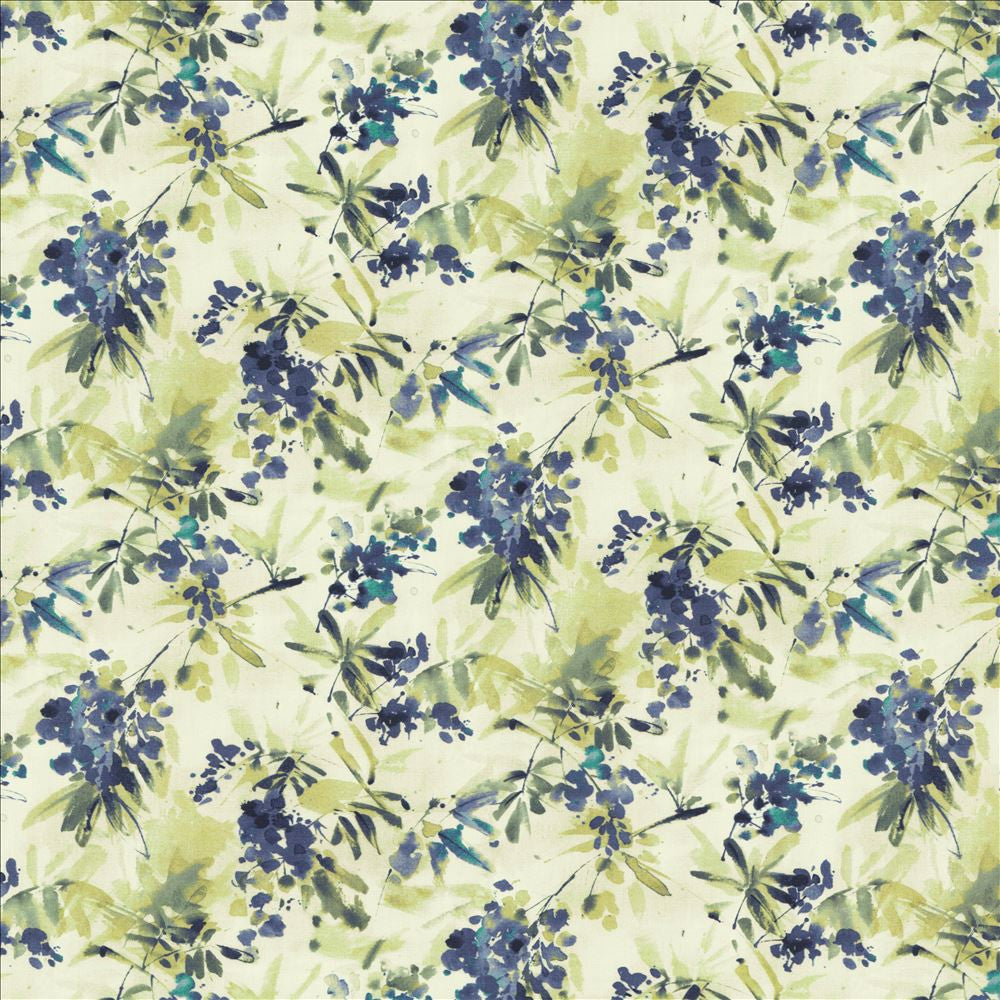 Graceful Bloom Blue by Kasmir Designer Fabric 1453 100% Cotton
 INDIA 9,000 Wyzenbeek Double Rubs </p><p>Repeat: Horizontal: 27 inches and Vertical: 16 inches 54 - Swanky Fabrics -