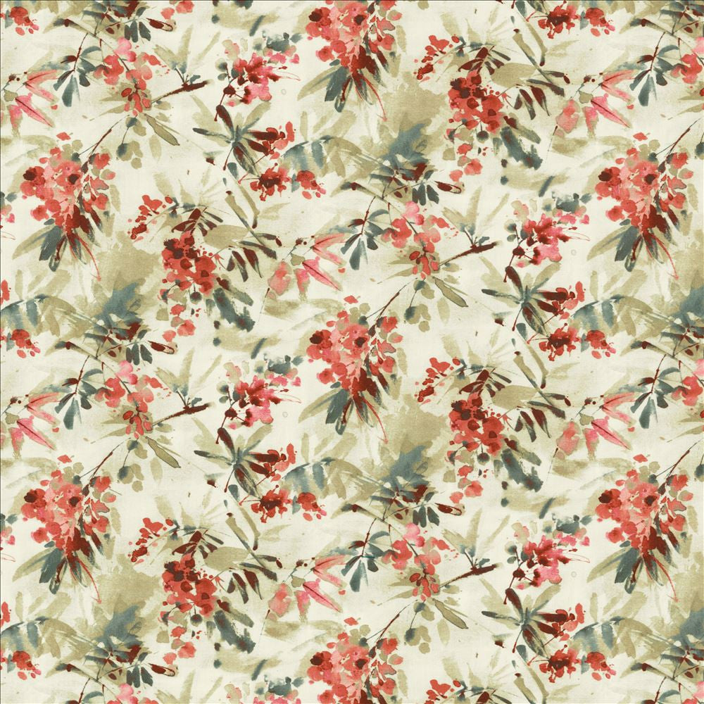 Graceful Bloom Pink by Kasmir Designer Fabric 1452 100% Cotton
 INDIA </p><p>Repeat: Horizontal: 27 inches and Vertical: 16 inches 54 - Swanky Fabrics -