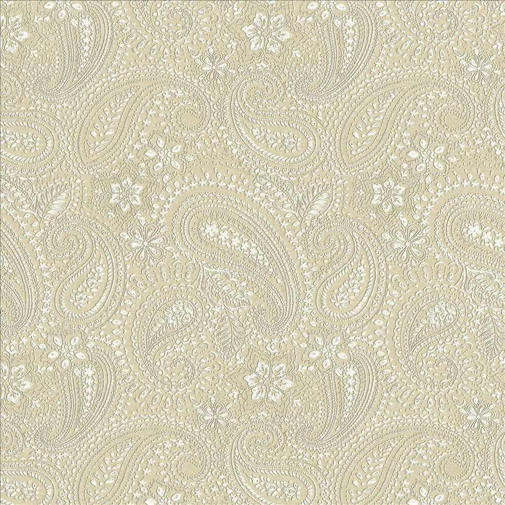 Graphic Paisley White by Kasmir Designer Fabric 1451 90% Cotton
10% Polyester
 FRANCE </p><p>Repeat: Horizontal: 17 7/8 inches and Vertical: 24 inches 61 - Swanky Fabrics -