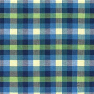 Kasmir Fabric Grimaldi Check Mediterranean