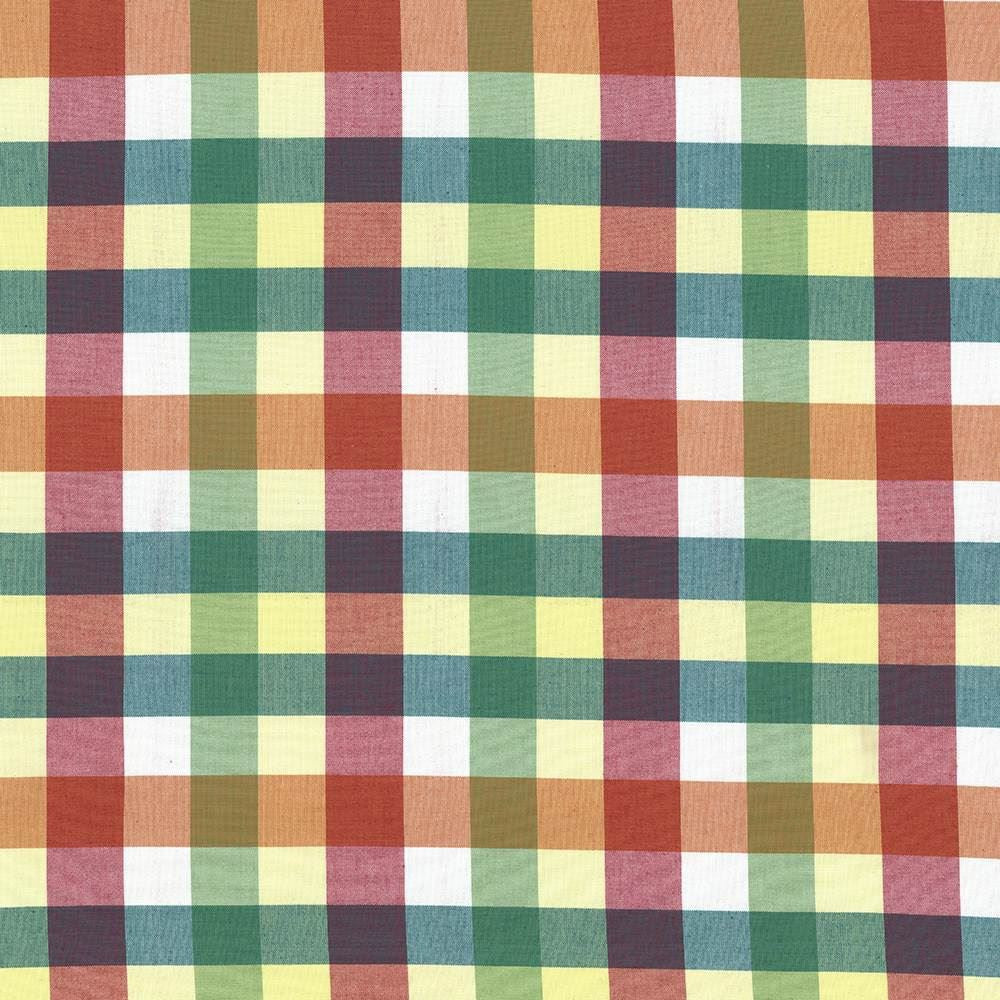 Grimaldi Check Summer by Kasmir Designer Fabric 5069 100% Cotton
 INDIA </p><p>Repeat: Horizontal: 6 6/8 inches and Vertical: 13 4/8 inches 54 - Swanky Fabrics -