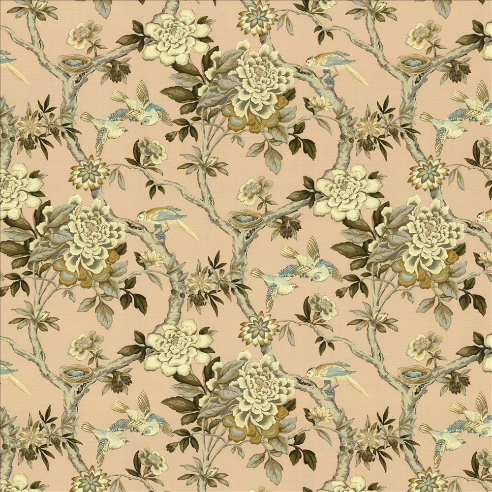 Gwendolyn Blush by Kasmir Designer Fabric 5155 100% Cotton
 PERU </p><p>Repeat: Horizontal: 27 inches and Vertical: 25 2/8 inches 54 - Swanky Fabrics -