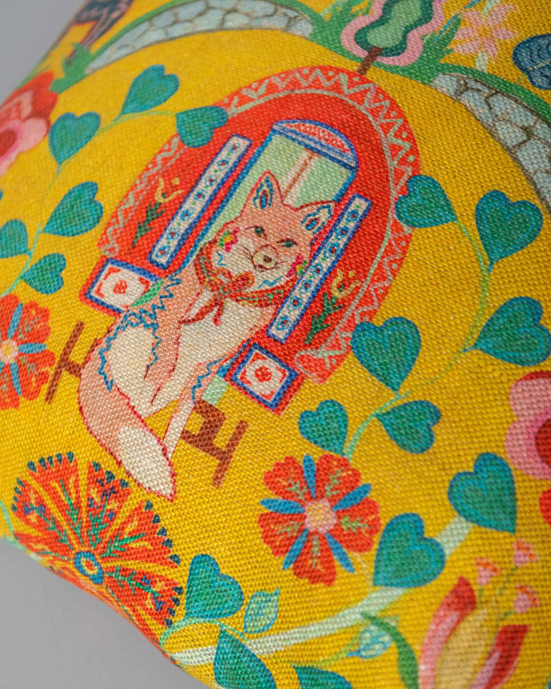 Gypsy Fairytale Lemon cushion pillow by Mind the Gap (LC40286), view 3