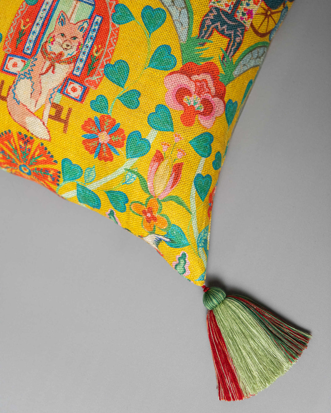 Gypsy Fairytale Lemon cushion pillow by Mind the Gap (LC40286), view 4