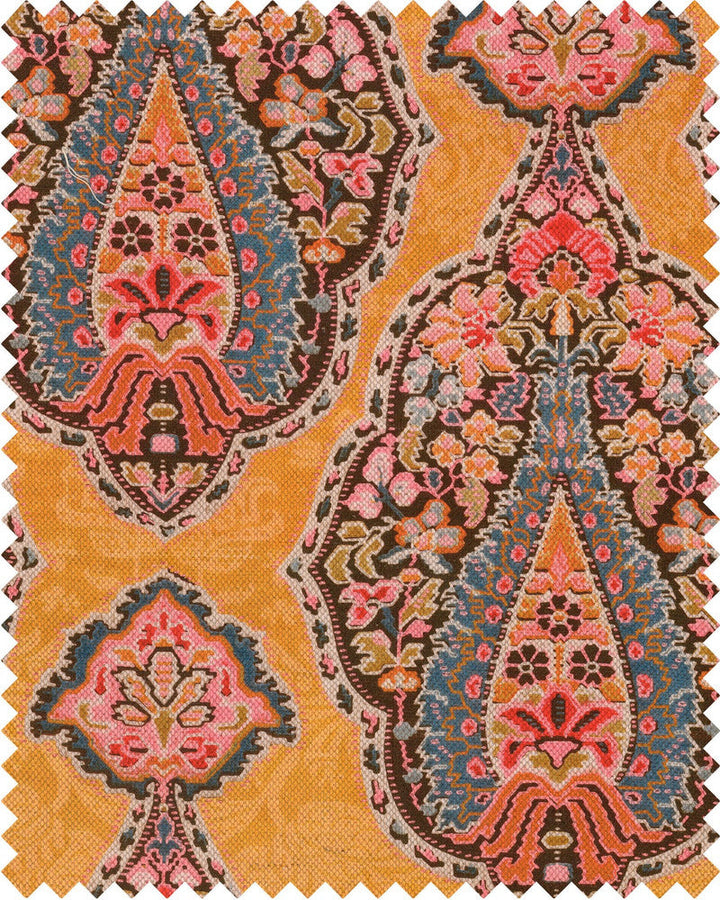 Gypsy Soul Fabric by Mind the Gap Designer Fabric WOODSTOCK '69 LIFESTYLE COLLECTION 44% Linen, 56% Cotton Made in United Kingdom W 34.5cm x L 46cm / W 13.5in x L 18.1in 55.1in - Swanky Fabrics -