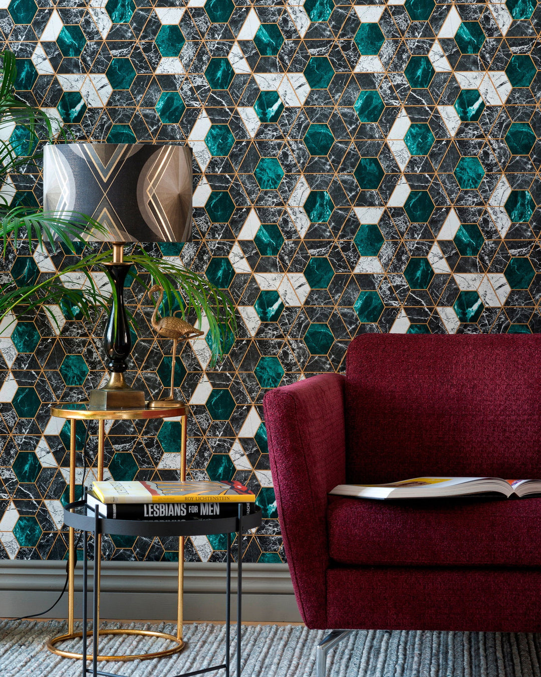 Hexa Onyx Metallic edition wallpaper by Mind the Gap (WP20294), view 2