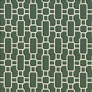 Kasmir Fabric Hakkasan Fret Emerald