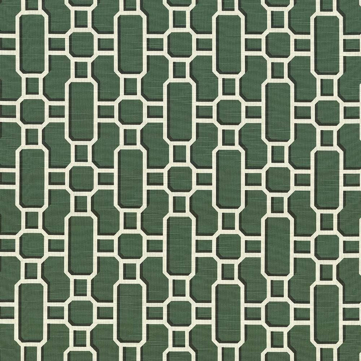 Hakkasan Fret Emerald by Kasmir Designer Fabric 5074 100% Cotton
 USA </p><p>Repeat: Horizontal: 9 inches and Vertical: 12 5/8 inches 54 - Swanky Fabrics -