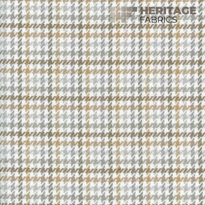 Hamilton Sand by Heritage Designer Fabric - 100% Cotton India 30,000 Horizontal: 1.25" and Vertical: 1.5" 54" - Swanky Fabrics -