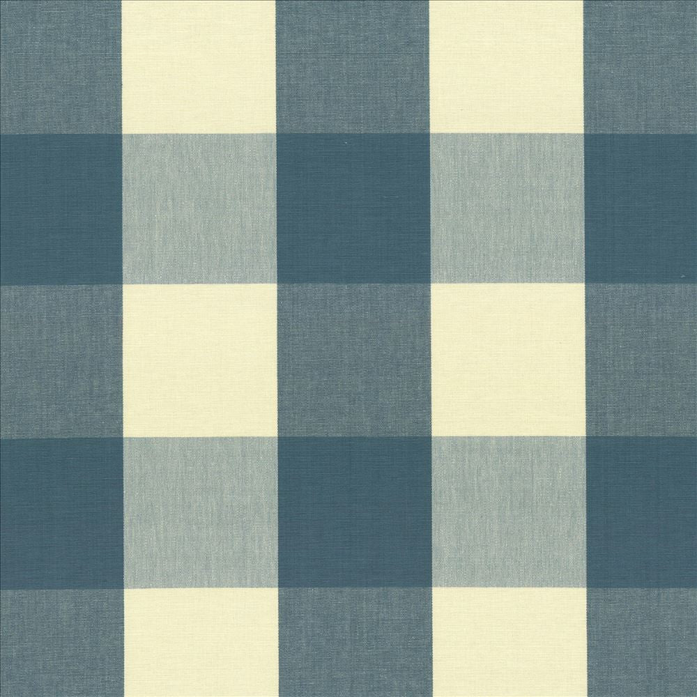 Hampton Check Teal by Kasmir Designer Fabric 5089 100% Cotton
 INDIA </p><p>Repeat: Horizontal: 8 inches and Vertical: 8 inches 54 - Swanky Fabrics -