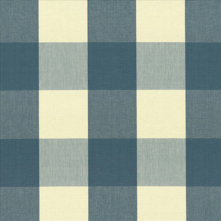 Hampton Check Teal by Kasmir Designer Fabric 5089 100% Cotton
 INDIA </p><p>Repeat: Horizontal: 8 inches and Vertical: 8 inches 54 - Swanky Fabrics -