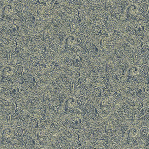 Kasmir Fabric Headdress Denim