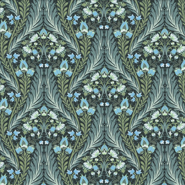 Hendon Blues  by Kasmir Designer Fabric 1477 100% Cotton  INDIA  </p><p>Repeat: Horizontal: 13 6/8 inches and Vertical: 9 inches 54  - Swanky Fabrics -