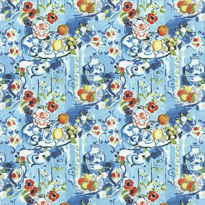 Henri Tableau Multi by Kasmir Designer Fabric 1436 100% Cotton
 ITALY </p><p>Repeat: Horizontal: 27 inches and Vertical: 22 inches 57 - 58 - Swanky Fabrics -