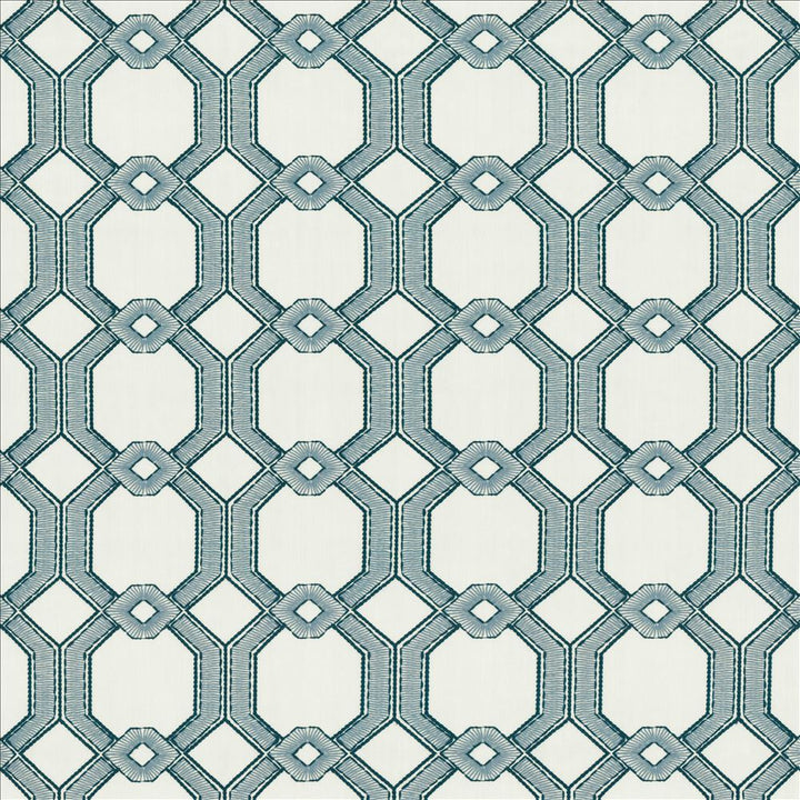 High Line Delft  by Kasmir Designer Fabric 1454 100% Polyester
 INDIA Not Tested Horizontal: 6 6/8 inches and Vertical: 6 4/8 inches 54  - Swanky Fabrics -
