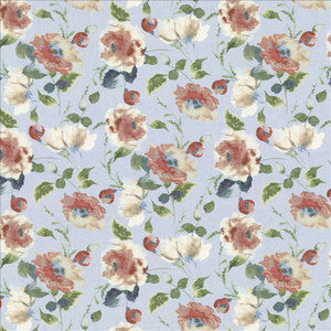Kasmir Fabric Highgrove Floral Aqua