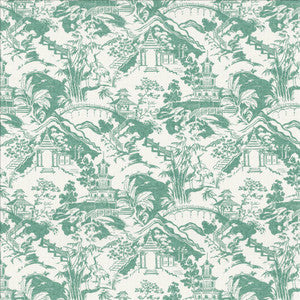 Kasmir Fabric Himari Toile Seafoam