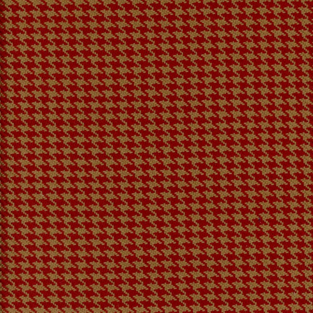 Roth & Tompkins Fabric Houndstooth Terracotta