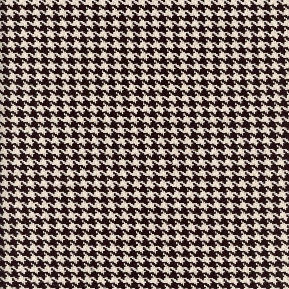 Roth & Tompkins Fabric Houndstooth Black /antique White