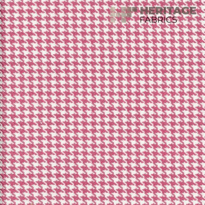 Houndstooth Blossom by Heritage Fabric - 100% Cotton India 20,000 Horizontal: 0.375" and Vertical: 0.375" 54" - Fabric Carolina -