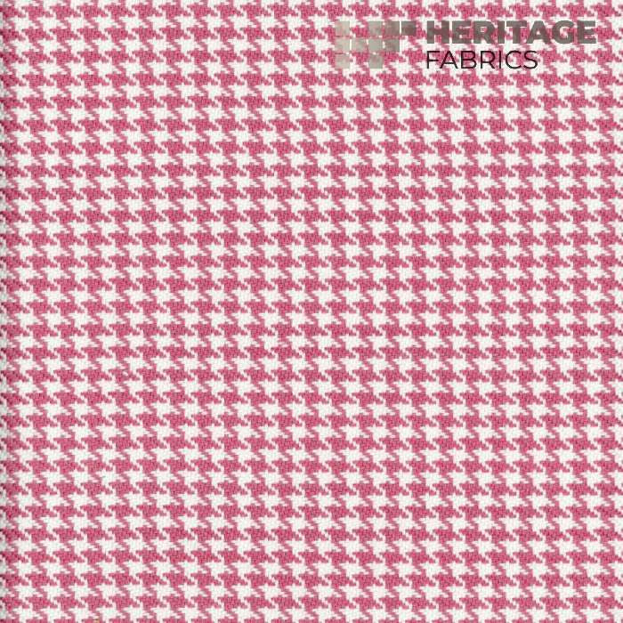 Houndstooth Blossom by Heritage Designer Fabric - 100% Cotton India 20,000 Horizontal: 0.375" and Vertical: 0.375" 54" - Swanky Fabrics -