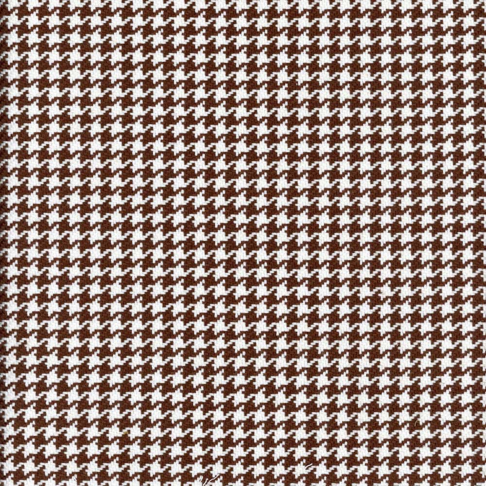 Roth & Tompkins Fabric Houndstooth Chocolate