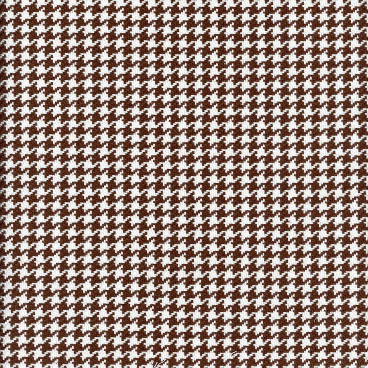Roth & Tompkins Fabric Houndstooth Chocolate