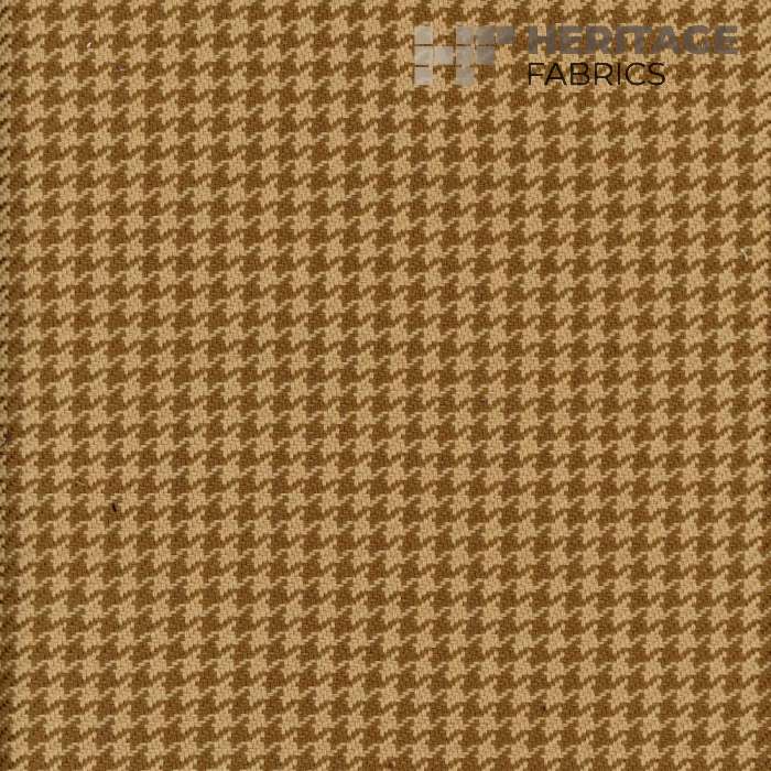Houndstooth Straw by Heritage Fabric - 100% Cotton India 20,000 Horizontal: 0.375" and Vertical: 0.375" 54" - Fabric Carolina -