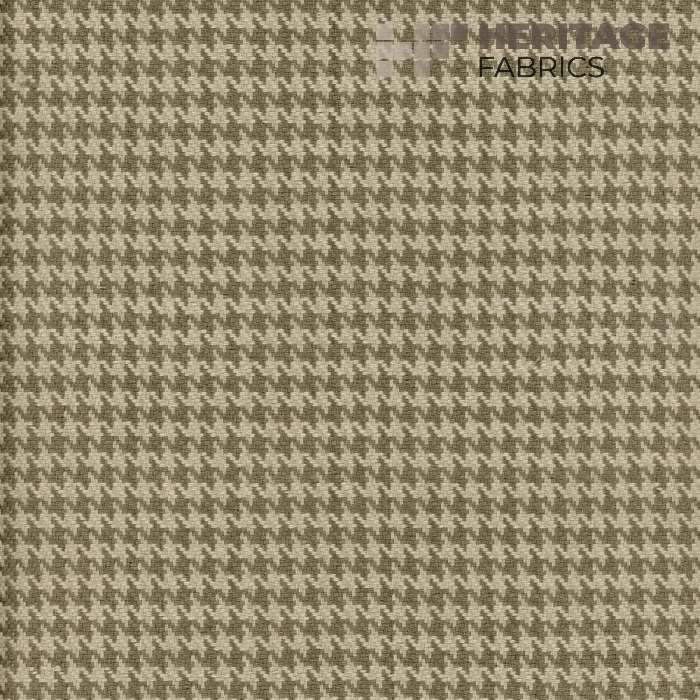 Houndstooth Taupe by Heritage Fabric - 100% Cotton India 20,000 Horizontal: 0.375" and Vertical: 0.375" 54" - Fabric Carolina -