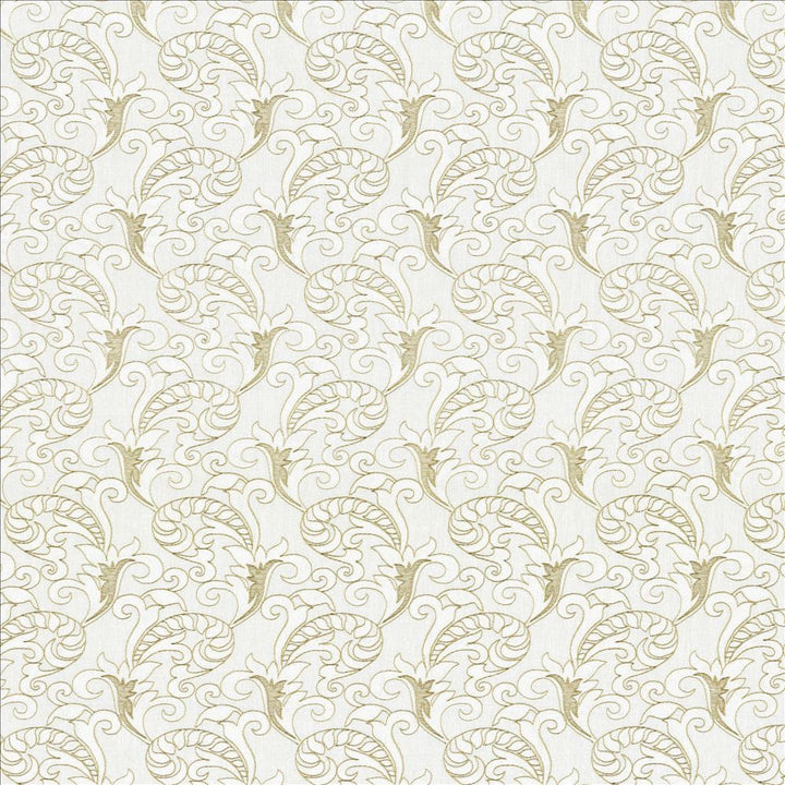 Huntshire Off White by Kasmir Designer Fabric 1443 80% Polyester 20% Viscose Embroidery 100% Polyester INDIA Not Tested Horizontal: 5 4/8 inches and Vertical: 9 4/8 inches 55 - Swanky Fabrics -
