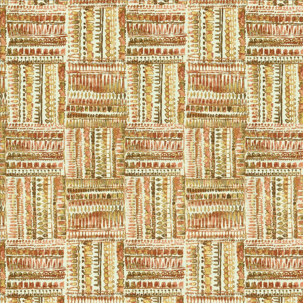Huron Peachspice by Kasmir Designer Fabric 5155 100% Cotton
 TURKMENISTAN </p><p>Repeat: Horizontal: 13 4/8 inches and Vertical: 27 inches 54 - Swanky Fabrics -